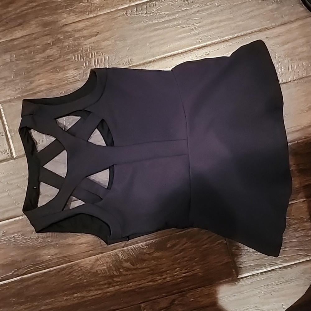 Black Peplum Top